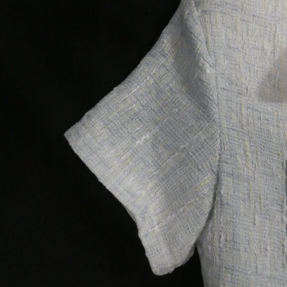 Unbranded | P2P 16.5 inches measured | Chic Cropped Short Sleeve Jacket / Blazer - Picture 2 of 15